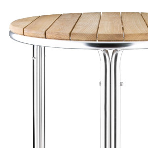 Ümmargune saare- ja alumiiniumlaud diameetriga 600 mm - Bolero - Fourniresto