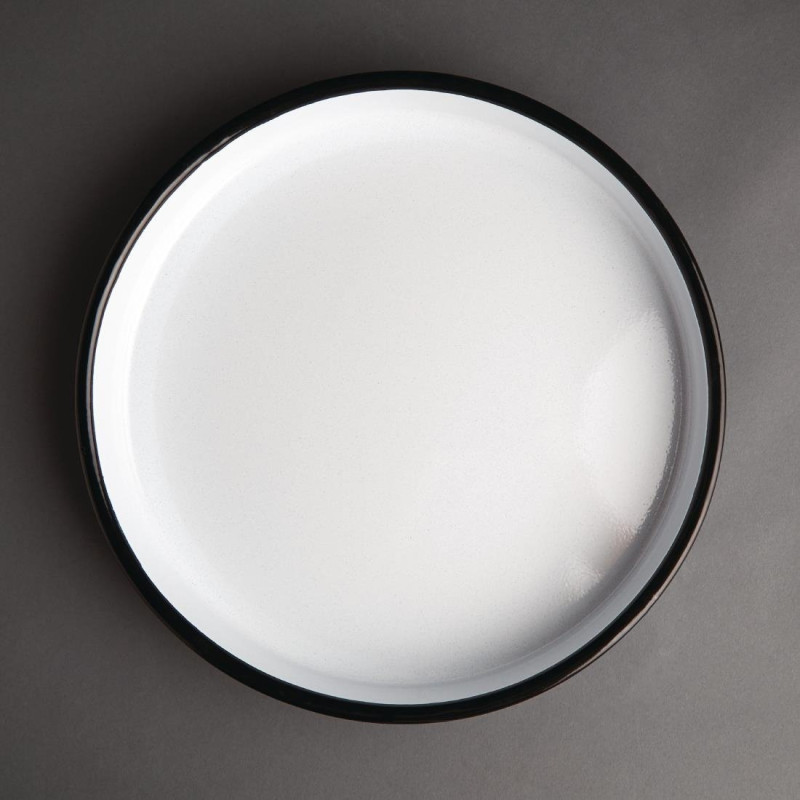 Plat de service émaillé 320mm - Olympia - Fourniresto Plat de service émaillé 320mm - Olympia - Fourniresto