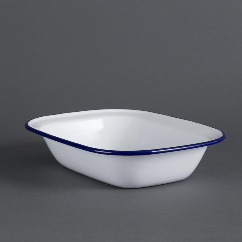 Plat de service acier émaillé 280x190x55mm - Lot de 6 - Olympia - Fourniresto Plat de service acier émaillé 280x190x55mm - Lot de 6 - Olympia - Fourniresto
