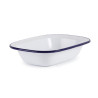Ristkülikukujuline emailitud terasplaat 180x130x40mm - 6 tk komplektis - Olympia - Fourniresto