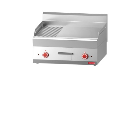 Elektriline pliit pool sile, pool sooniline plaadiga - L 700 x S 650 mm - Gastro M - Fourniresto