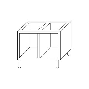 Avatud kapp 650 - Gastro M