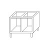 Avatud kapp 650 - Gastro M