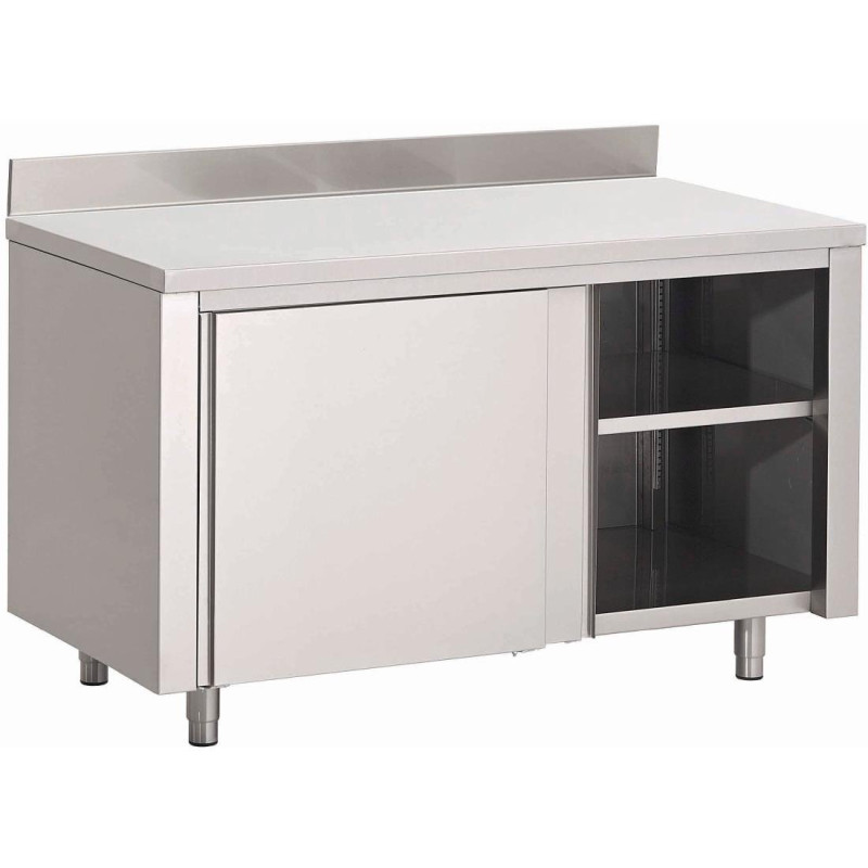 Roostevabast terasest kapp libistavate ustega ja tagaseinaga - L 1600 x S 700 mm - Gastro M Roostevabast terasest kapp libistavate ustega ja tagaseinaga - L 1600 x S 700 mm - Gastro M