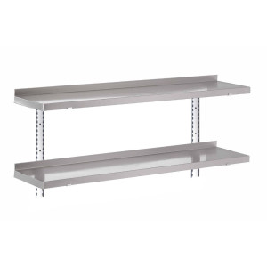 Seinariiul roostevabast terasest ilma tugedeta L 1000 x P 400 mm - Gastro M
