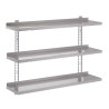 Seinariiul roostevabast terasest ilma tugedeta - L 1200 x S 400 mm - Gastro M