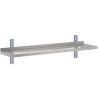 Seinariiul roostevabast terasest ilma tugedeta - L 1200 x S 400 mm - Gastro M