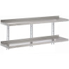 Seinariiul roostevabast terasest ilma tugedeta - L 1400 x S 400 mm - Gastro M