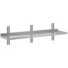 Seinariiul roostevabast terasest ilma tugedeta - L 1400 x S 400 mm - Gastro M