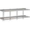 Seinariiul roostevabast terasest ilma tugedeta - L 1800 x S 400 mm - Gastro M