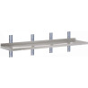 Seinariiul roostevabast terasest ilma tugedeta - L 1800 x S 400 mm - Gastro M