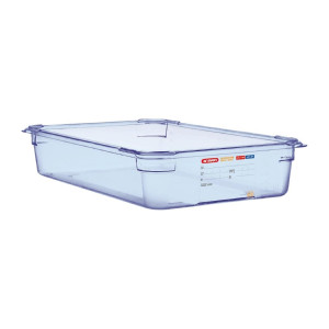 Sinine hermeetiline ABS GN1/1 100mm karp - Araven - Fourniresto