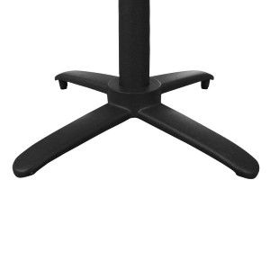 Must alumiiniumist kaldus lauajalg - L 480mm - Bolero