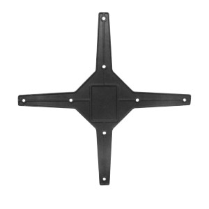Must alumiiniumist kaldus lauajalg - L 480mm - Bolero