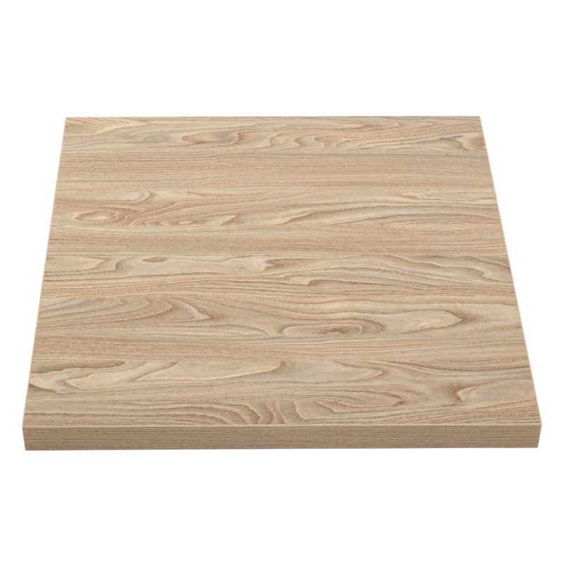 Square Light Wood Effect Table Top - 700 mm - Bolero Square Light Wood Effect Table Top - 700 mm - Bolero