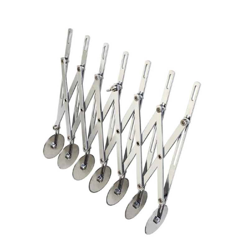 Rouleau multicoupe extensible 7 roulettes - Schneider - Fourniresto Rouleau multicoupe extensible 7 roulettes - Schneider - Fourniresto