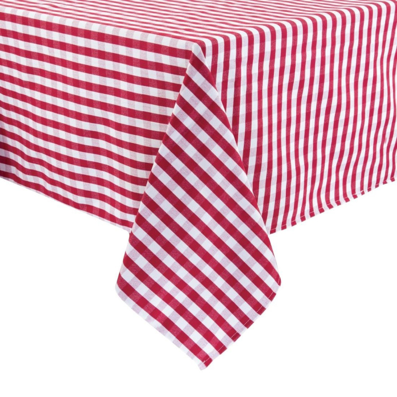 Ruuduline punaste ruutudega polüestrist laudlina 890 x 890mm - Mitre Essentials - Fourniresto Ruuduline punaste ruutudega polüestrist laudlina 890 x 890mm - Mitre Essentials - Fourniresto