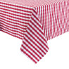 Nelikantne punaste ruutudega polüestrist laudlina 1320 x 1320mm - Mitre Essentials - Fourniresto