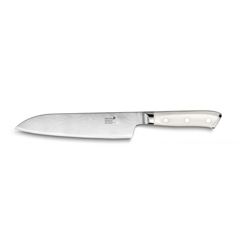 Damas 18 cm professional Santoku knife from the Déglon brand Damas 18 cm professional Santoku knife from the Déglon brand