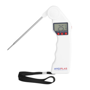 Termomeeter kokkupandava sondiga Easytemp valge - Hygiplas - Fourniresto
