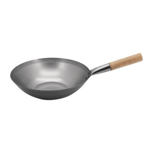 Wok terasest - 33 cm - Vogue - Fourniresto