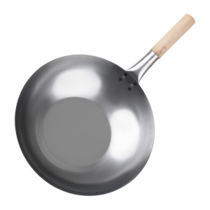 Wok terasest - 35,6 cm - Vogue - Fourniresto