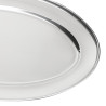 Ovaalne roostevabast terasest serveerimisalus - 500mm - Olympia - Fourniresto