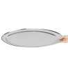 Ovaalne roostevabast terasest serveerimisalus - 660mm - Olympia - Fourniresto