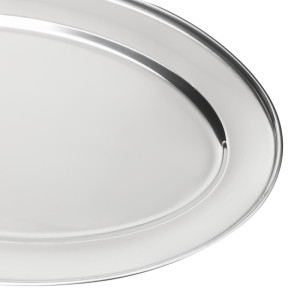 Ovaalne roostevabast terasest serveerimisalus - 660mm - Olympia - Fourniresto