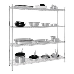 Modulaarne riiul 4 tasandiga - Kõrgus 1840mm - Vogue - Fourniresto