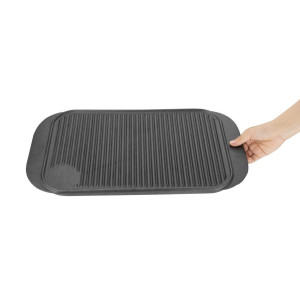 Plaadi pööratav valualumiinium - 482 x 260 mm - Vogue - Fourniresto