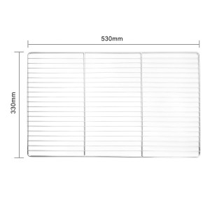 Ahju rest roostevabast terasest - L 530 x S 330mm - Vogue