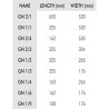 Ahju rest roostevabast terasest - L 530 x S 330mm - Vogue
