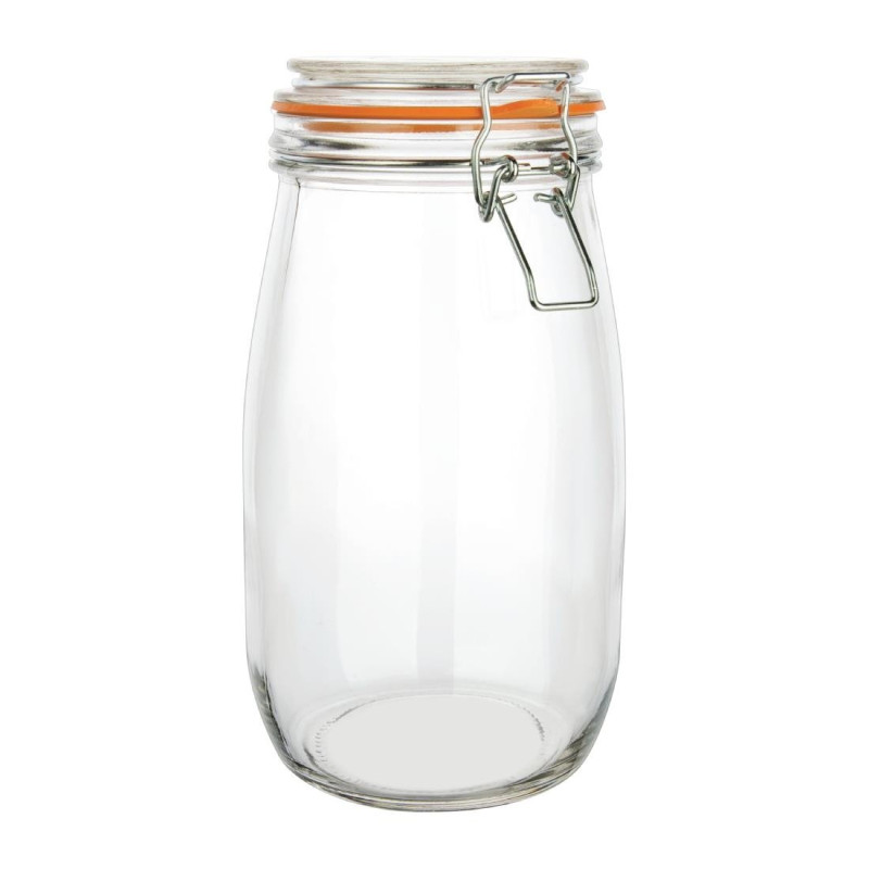 Clip-on preserving jar 1.5L - Vogue - Fourniresto Clip-on preserving jar 1.5L - Vogue - Fourniresto