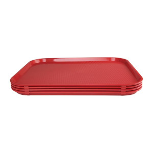 Iseteenindusega punane alusplaat 450 x 350 mm - Olympia KRISTALLON - Fourniresto