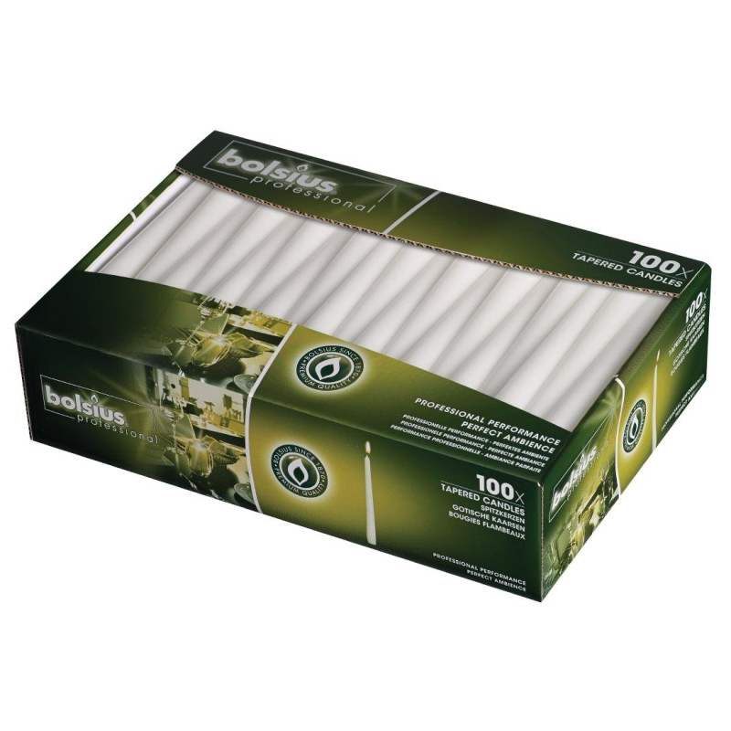 Bougies effilées 254mm blanches - FourniResto - Fourniresto Bougies effilées 254mm blanches - FourniResto - Fourniresto