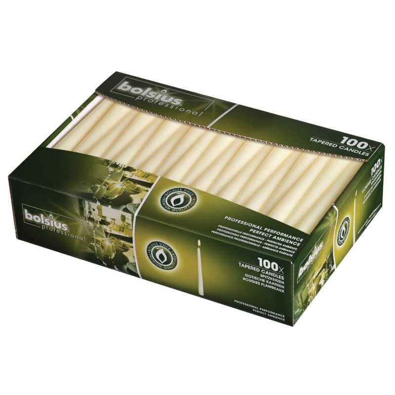 Koonuselised küünlad 254mm kreemikasvalged - FourniResto - Fourniresto Koonuselised küünlad 254mm kreemikasvalged - FourniResto - Fourniresto