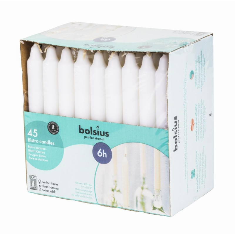 Bougies bistro 177mm blanches - FourniResto - Fourniresto Bougies bistro 177mm blanches - FourniResto - Fourniresto