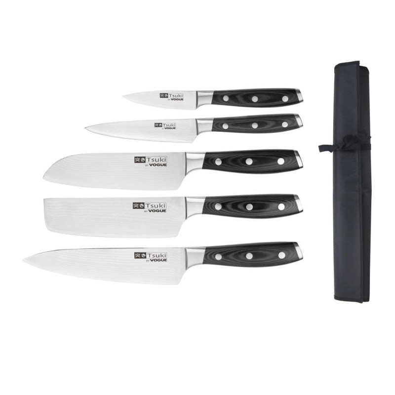 Jaapani noaterade komplekt 5 ja Tsuki seeria 7 ümbris - FourniResto Jaapani noaterade komplekt 5 ja Tsuki seeria 7 ümbris - FourniResto