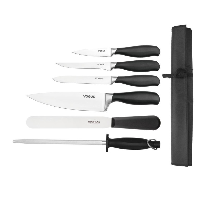 Set of 6 Soft Grip Knives - Vogue Set of 6 Soft Grip Knives - Vogue
