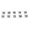 Roostevabast terasest lauanumbrid 11 kuni 20 - Olympia - Fourniresto
