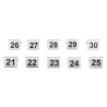 Roostevabast terasest lauanumbrid 21 kuni 30 - Olympia - Fourniresto