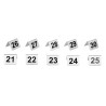 Roostevabast terasest lauanumbrid 21 kuni 30 - Olympia - Fourniresto