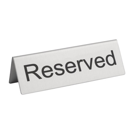 Lauajalad roostevabast terasest "Reserveeritud" - 10 tk komplektis - Olympia - Fourniresto
