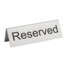 Lauajalad roostevabast terasest "Reserveeritud" - 10 tk komplektis - Olympia - Fourniresto