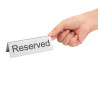 Lauajalad roostevabast terasest "Reserveeritud" - 10 tk komplektis - Olympia - Fourniresto