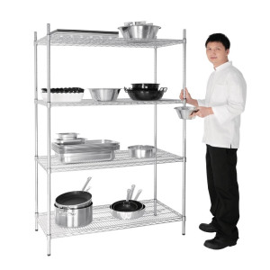 Riiul komplektis 4 tasandiga - L 1220 x P 610 mm - Vogue
