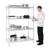 Riiul komplektis 4 tasandiga - L 1220 x P 610 mm - Vogue