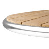 Laud kokkupandava puidust plaadiga Ø 60 cm - Bolero - Fourniresto