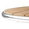 Ümmargune saarepuidust laud - 800 mm - Bolero - Fourniresto